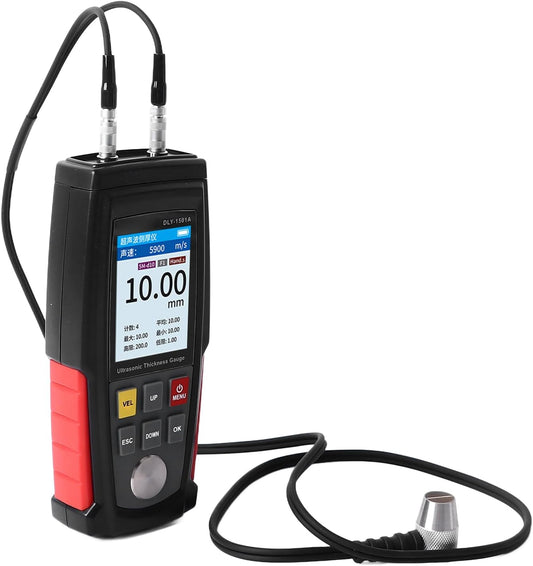 Digitale diktemeter met sonde, elektrische diktemeter, ultrasone diktemeter voor glazen buis, metaal, keramiek