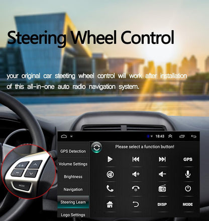 HD GPS Navigatie Autoradio – Multimedia Speler – Inbouw Radio – Auto Stereo – Navigatiesysteem – Draadloze CarPlay & Android Auto – Achteruitrijcamera Ondersteuning