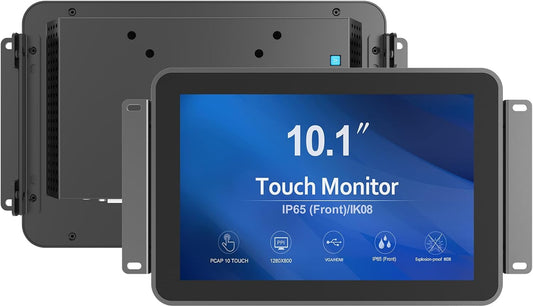 10,1 inch 1000 nits zonlicht afleesbare multi-touch PCAP open frame touchscreen monitor, industrieel LCD-scherm met 1280x800 zwart