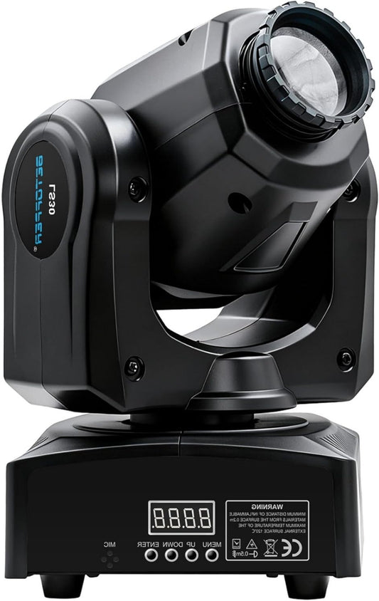 Discolamp – Moving Head Licht – DJ Lamp – Feestverlichting – Podiumverlichting – 7 Gobo Patronen – DMX512, Muziekgestuurd