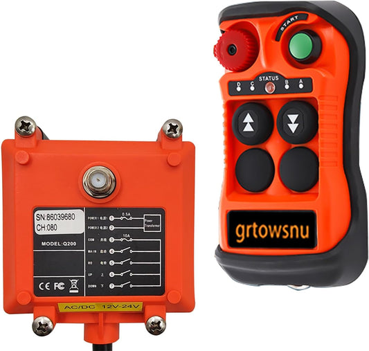 380 V AC 2-button draadloze industriële Hoist Crane Reemote Control voor lift Winch