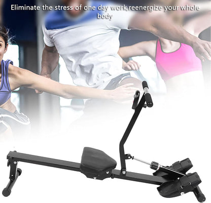 Roeitrainer – Roeimachine – Fitnessroeier – Indoor Rower – Trainingsapparaat – Inklapbaar Design – Verstelbare Weerstand – Digitaal Display