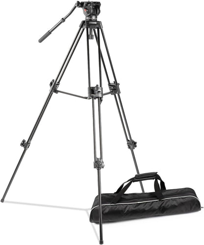 walimex pro EI-9901 Pro videostatief met opbergtas en snelwisselplaat, 134 cm