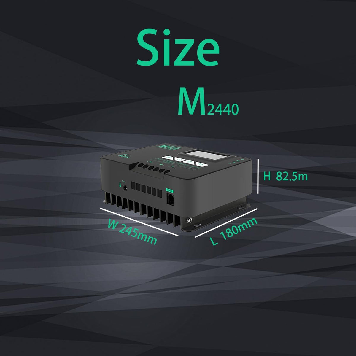 SolaMr 40A MPPT zonne-laadregelaar 12V/24V met LCD display voor communicatie basisstations en huishoudelijke systemen - M2440