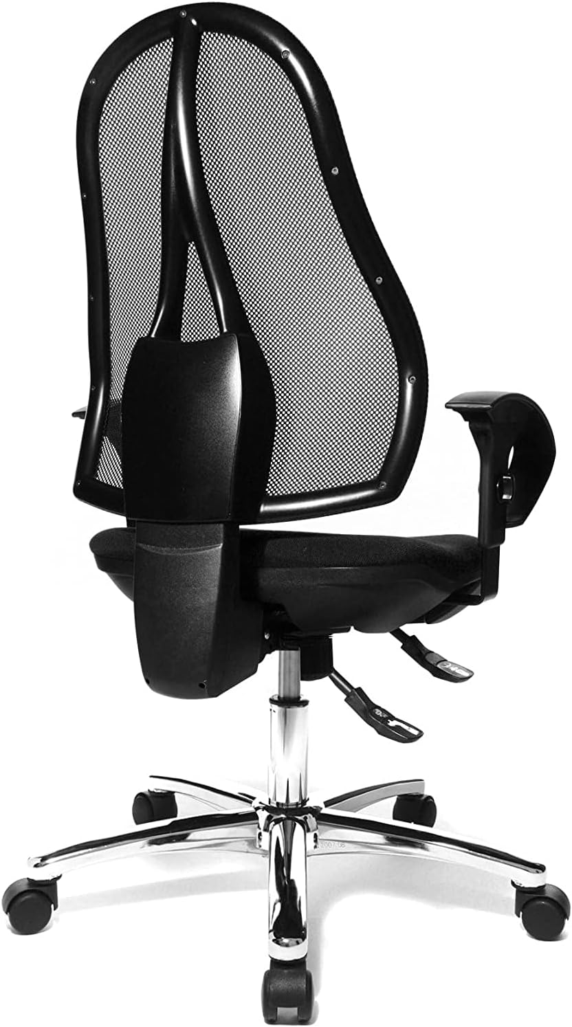 Topstar Open Point SY Deluxe Ergonomische Draaistoel Incl. Armleuningen, Stof, Zwart, Een Maat