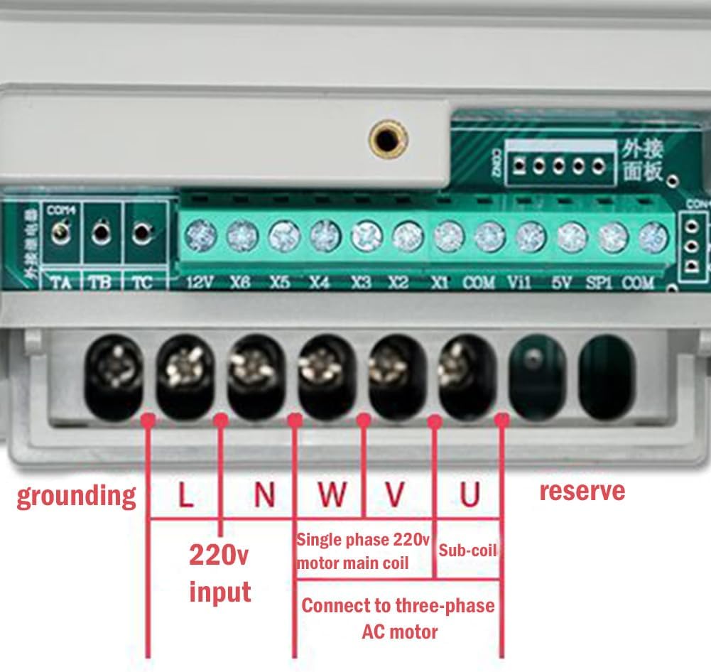 Eenfase-omvormer, PWM 220V AC Variabele frequentieregelaar VFD-snelheidsregelaar 1-fase ingang 1-fase uitgang 2,2 kW