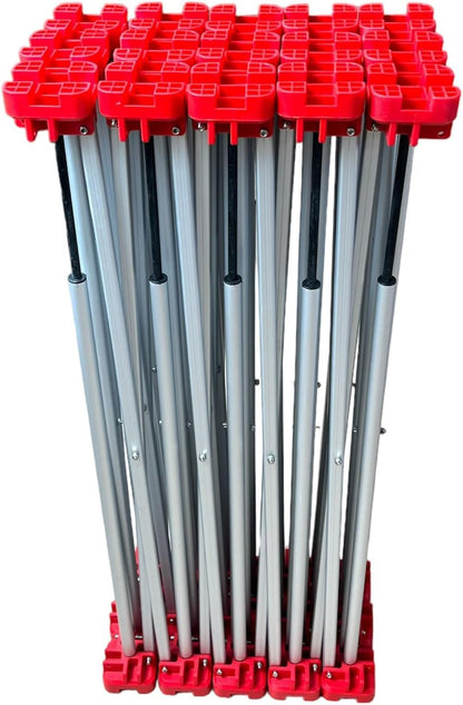 Uitschuifbare opvouwbare werkbank 230 x 119 x 75 cm – professionele werktafel voor grote tegels
