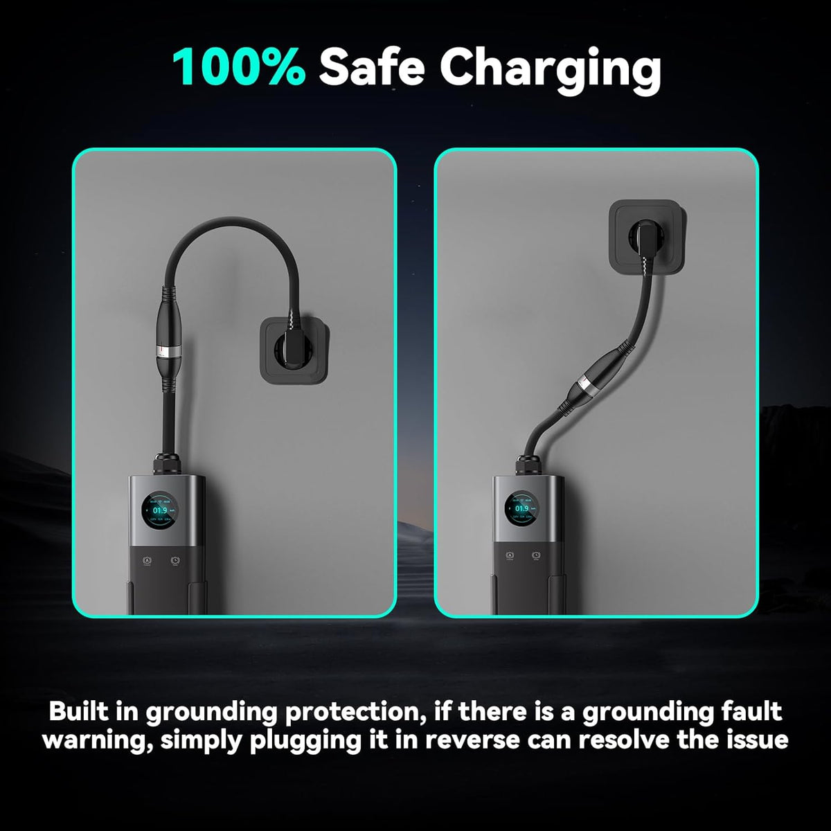 <font dir="auto" style="vertical-align: inherit;"><font dir="auto" style="vertical-align: inherit;">        Mobile Wallbox 22 kW three-phase, EV charger type 2 32 A with T2 cable 5 m, charging station for electric cars, IP66, adjustable current with Schuk