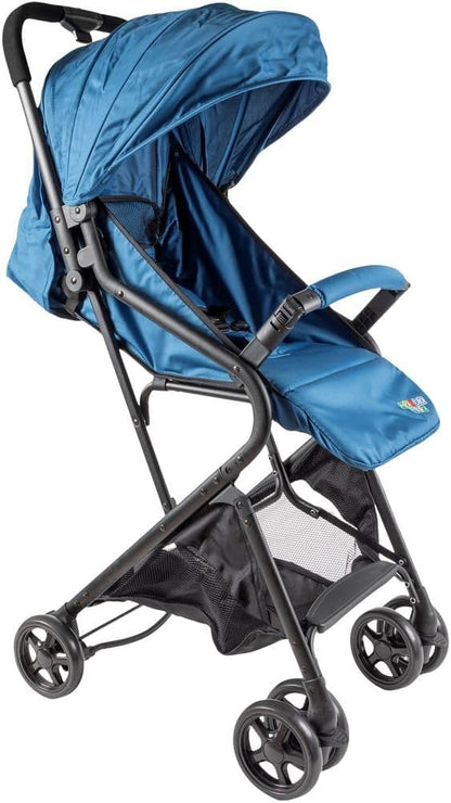 Poupy multifunctionele reiswagen met „Trolley” -sluiting geschikt voor kinderen van 0 tot 36 maanden met verstelbare rugleuning en veiligheidsslot.