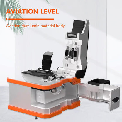 POMIACAM SHX-Q1S-DE Glasvezelsplitter, automatisch elektrisch apparaat, oplaadbare kabelsnijder, gelegeerd staal, hoge precisie
