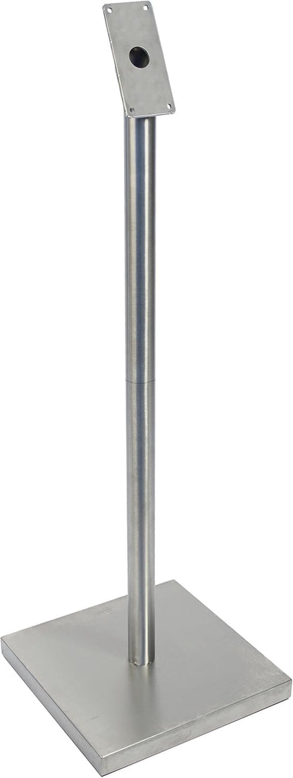 Securit Post + Basisset voor informatiedisplays-Roestvrij staal-125x40cm, roestvrij-staal, 125 x 60 x 16,5 cm