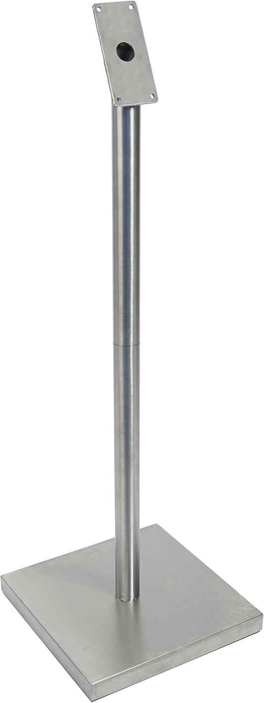 Securit Post + Basisset voor informatiedisplays-Roestvrij staal-125x40cm, roestvrij-staal, 125 x 60 x 16,5 cm