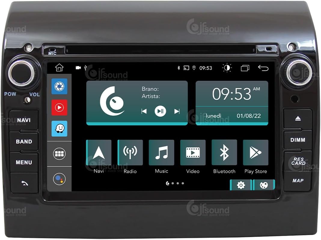Specifieke autoradio voor Fiat Ducato 290 Android GPS Bluetooth WiFi USB DAB+ Touchscreen 7" 8core Carplay AndroidAuto