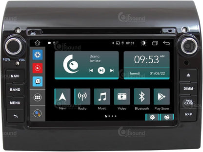 Specifieke autoradio voor Fiat Ducato 290 Android GPS Bluetooth WiFi USB DAB+ Touchscreen 7" 8core Carplay AndroidAuto