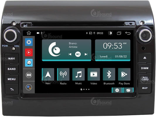 Specifieke autoradio voor Fiat Ducato 290 Android GPS Bluetooth WiFi USB DAB+ Touchscreen 7" 8core Carplay AndroidAuto