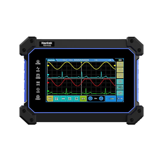 Multifunctionele oscilloscoop – Digitale oscilloscoop – Multimeter – Functiegenerator – Gegevensrecorder – 2-Kanaals 110 MHz – 7 Inch Touchscreen – Ingebouwde Accu