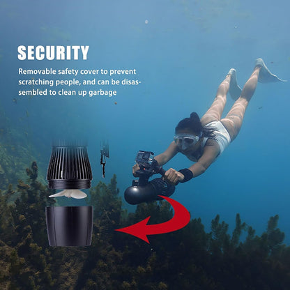 Onderwaterscooter met 30 m waterdichte tas, 500 W RC Sup Motor 10-Speed Switch, 40M Diepte Zwembad Zee Scooter voor Jet Surfboard,