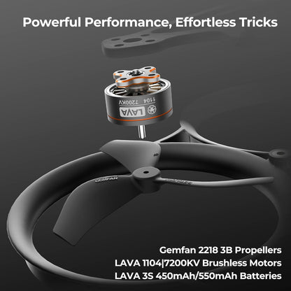 BETAFPV Pavo20 Pro II Brushless Whoop Quadcopter Compatible for O4/O4 Air Unit Pro, with HD VTX Bracket, F4 2-3S 20A AIO FC, LAVA 1104 7200KV Brushless Motors, COB LED Strip for FPV Freestyle Shooting