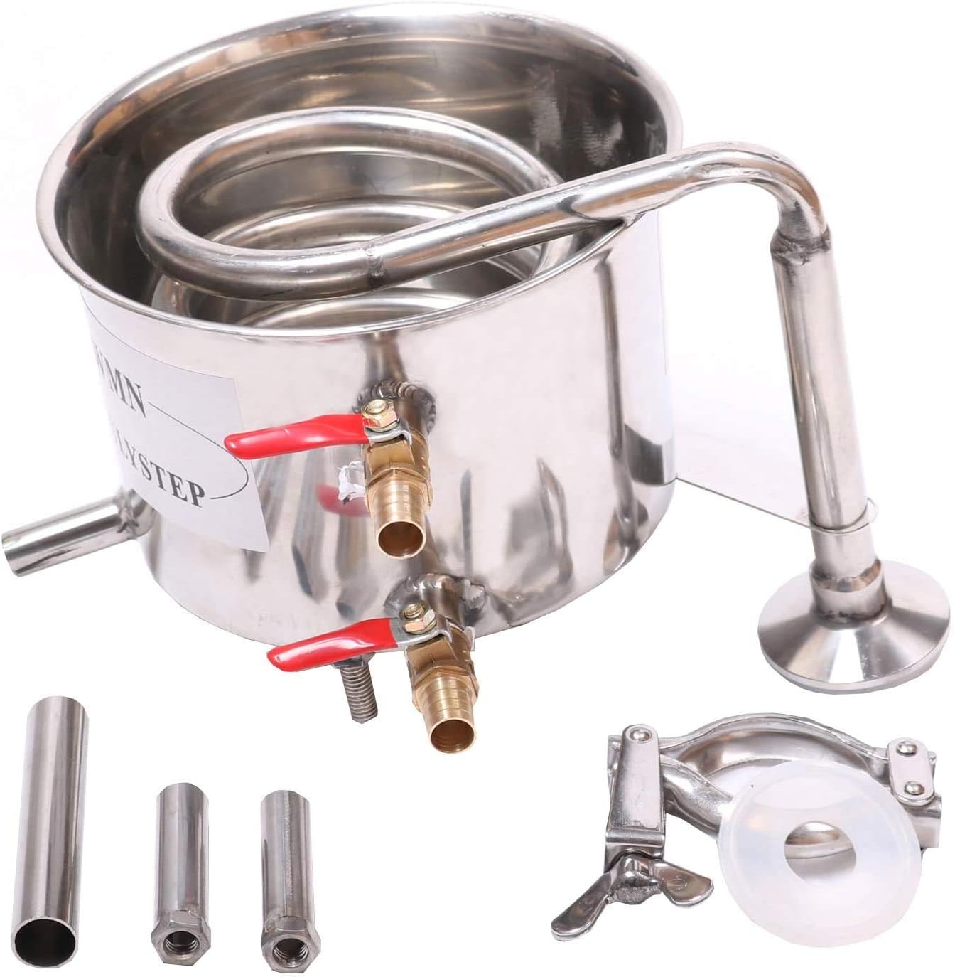 Distilleerset – Alcohol Still – Moonshine Ketel – Wijnmakerij Kit – Fermentatieset – Roestvrijstaal – 12 Liter Inhoud – Ingebouwde Thermometer - QUORE