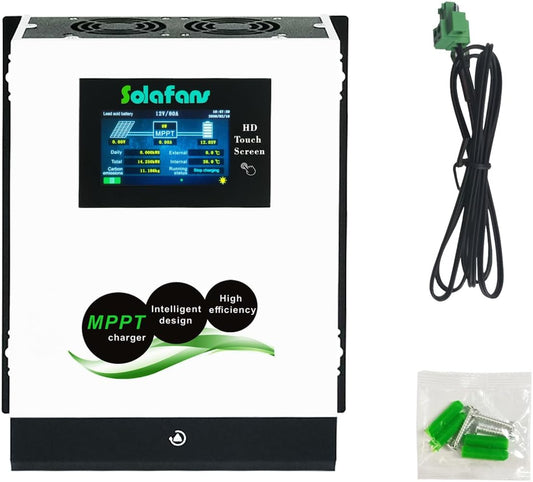 48 V 120A HD Screen Bluetooth MPPT Solar Charger PV 6600 W 12 V/24 V/36 V Meertalige DC150V met Batterij Reactivatie voor RV/Off Grid Systeem