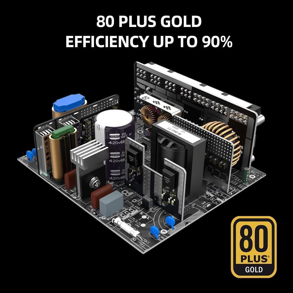 LC-POWER LC6850M V3.0 850W PC voeding Super Silent Modular Serie Volledig Modulair Kabelmanagement 80Plus Gold