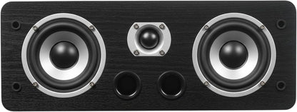 Dynavoice Magic C-4 Zwart Mat – Passieve Center Luidspreker 2-Weg, 2x4" Woofer + 1" Tweeter, Front Bass Reflex, 100W, voor Home Cinema 5.1 en 7.1