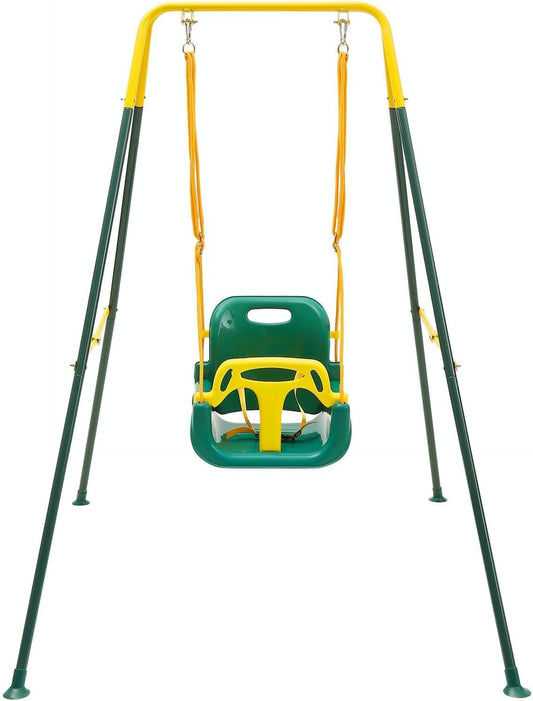 FUNLIO 3-in-1 Toddler Swing Set - green
