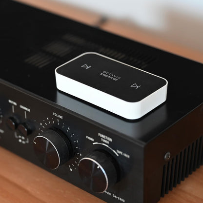 Octavio Stream G2 wifi-audiostreamer, compatibel met Google Cast 2.0, AirPlay 2, Qobuz, Spotify, Tidal, Deezer, Amazon, Muziek, Youtube Music, Hi-Res, Multiroom, Radio (mini-Toslink kabel -