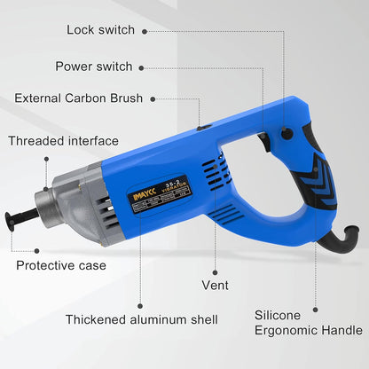 IMAYCC Betonschuiler, 1300 W, 220 V, 4300 omw/min, 2 m slanglengte van koper, betongereedschap