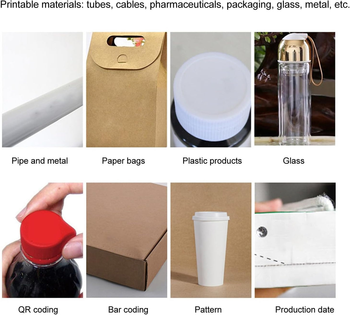 Barcode-datumprinter, draagbare inkt-straal-printer, 4,3-inch touchscreen-handprinter voor tekst-QR-code-afbeelding