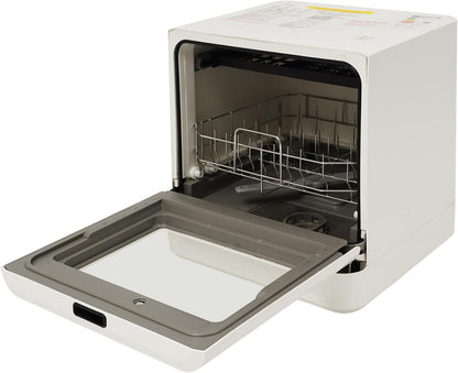Mini-vaatwasser, 800 W, 2 etages, draagbare tafelvaatwasser, 43 x 39 x 46 cm, vaatwasser, klein, met 4 wasmodi, touch-control, led-display, auto-droging, tafelvaatwasser voor keuken, woonplaats