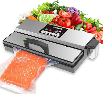 Vesta Precision Vac'n Seal Pro I Vacuümsealer - Smart Seal Design, bediening op volle snelheid, moeiteloze zware werklast, gepatenteerde snijdooszakken, ontworpen en onderhouden in de VS