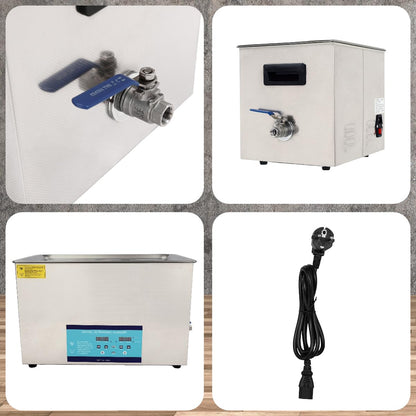 Ultrasoon Reinigingsapparaat – Ultrasone Reiniger – Sieradenreiniger – Brillenreiniger – Gereedschapsreiniger – 30 Liter Capaciteit – Roestvrij Staal & 600W Vermogen