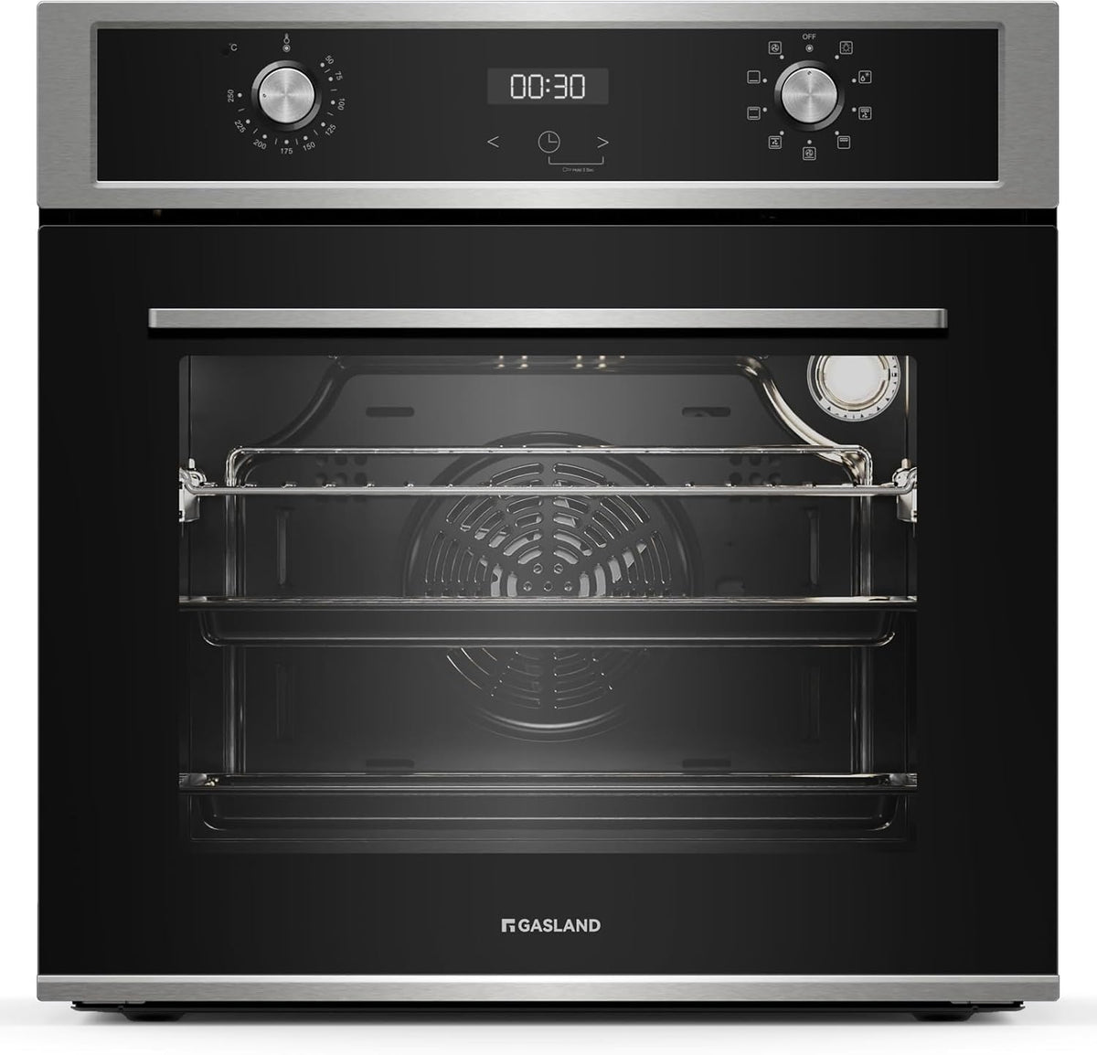 Inbouwoven – Elektrische Oven – Heteluchtoven – Ovenset – Keukenoven – 70 Liter Inhoud – Drievoudig Gehard Glas