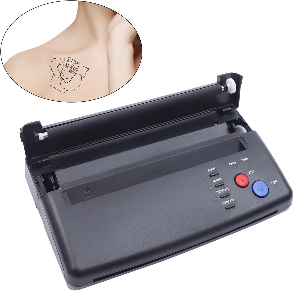 Tattoo Transfer Copier – Tattoo Thermal Copier – Tattoo Printer – Transfer Machine – Tattoo Stencil Printer – Snel En Precies Kopiëren – Geschikt Voor A4 Transferpapier 210mm