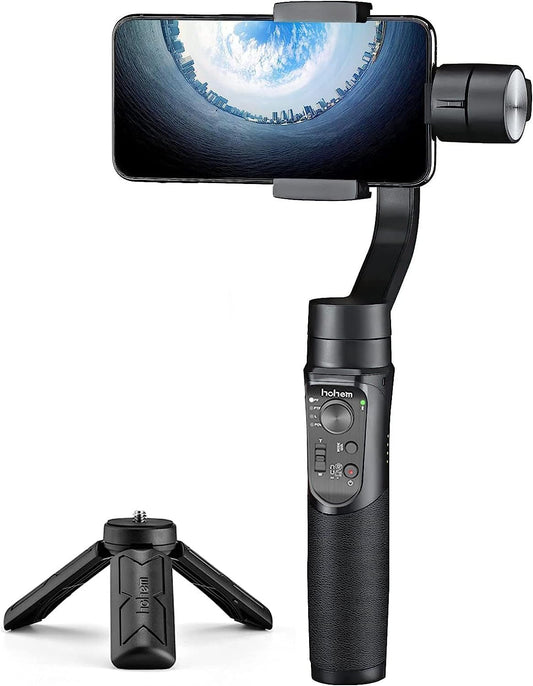 hohem iSteady Mobile Plus Stabilisator voor smartphone met 3 assen voor video-opnames met gezichts- en objecttracking, 600 graden automatische rotatie, Gimbal voor Android iPhone 15, 14, 13 Pro