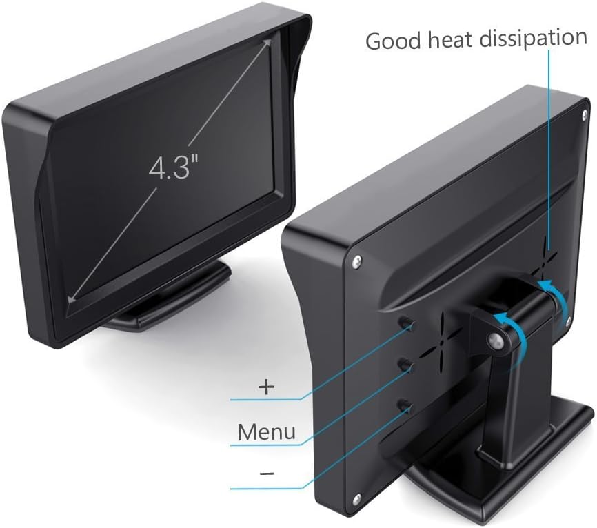 HD 720p MB Sprinter W906 remlicht camera remlicht parkeercamera achteruitrijcamera set nachtzicht camera + 4.3" inch DVD-monitor TFT scherm vrachtwagen auto LCD display