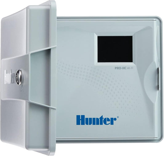 Hunter PHC1201 controller, 12 stations sproeicomputer, wit, 23,00 x 25,00 x 10,00 cm