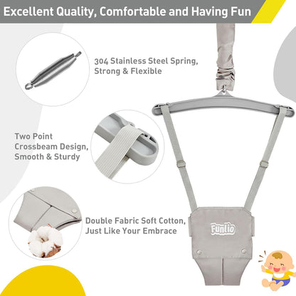 FUNLIO 2-in-1 swingset voor jumper grijs