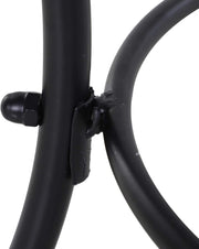 Tuintafel - Tuintafel Vierkant - Bijzettafeltje - Bistrotafel - Salontafel - Stevig - met Mesh Tafelblad - Metalen Frame - voor Terras - Tuin - 45 x 45 x 50 cm - Zwart