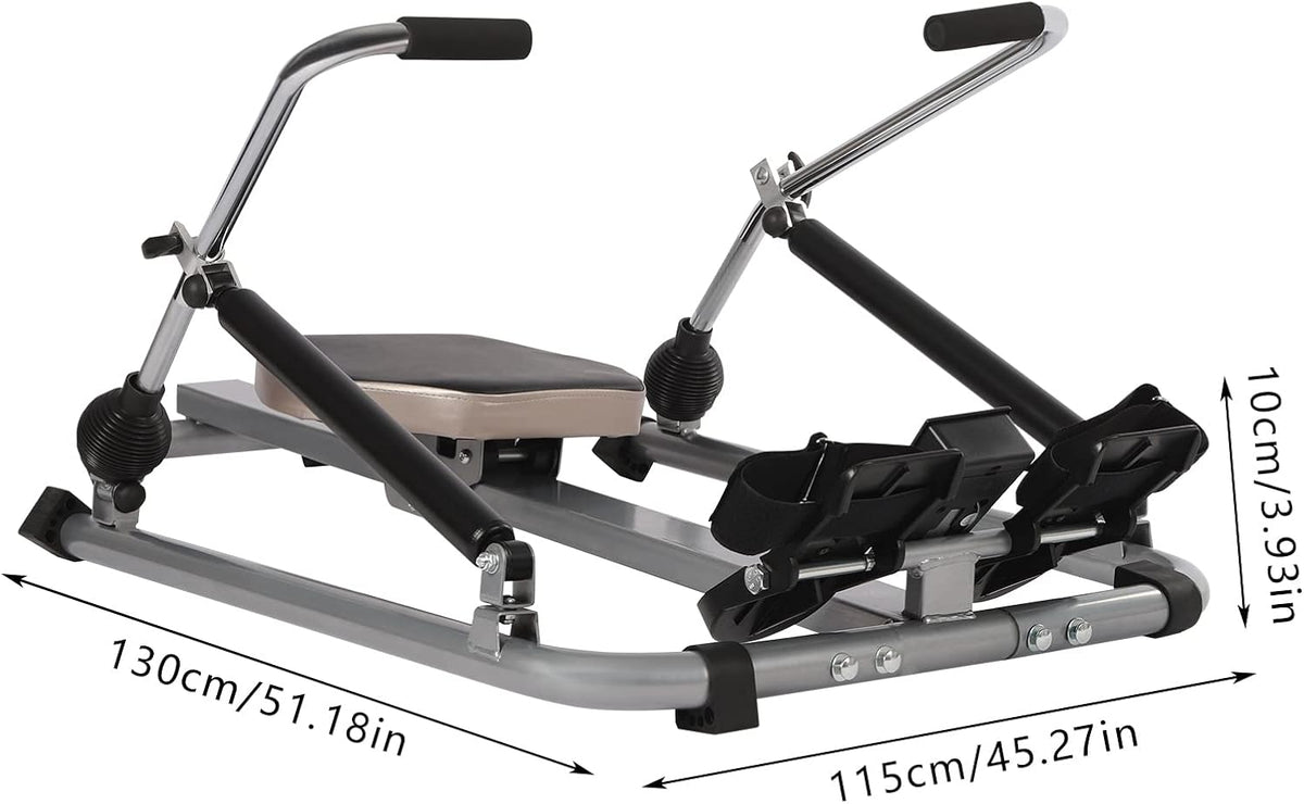 Hydraulic Rowing Machine Home Abdominal Trainer LCD Monitor Soft Seat Adjustable Resistance Sports Equipment Home - QUORE