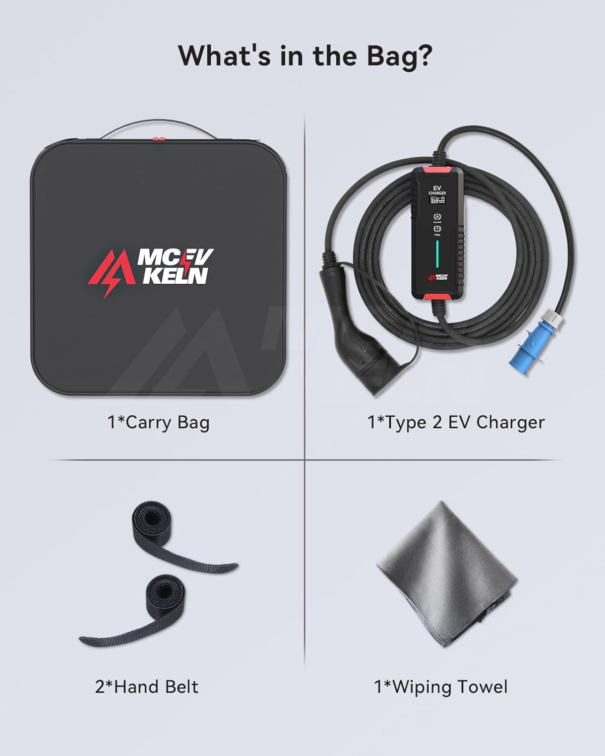 Type 2 EV Oplaadkabel – Laadkabel Elektrische Auto – EV Charger Kabel – Mode 3 Laadkabel – CEE Stekker Kabel – 7 Meter Lang – 6-32A Instelbare Stroom – Vertragingstimer Tot 8 Uur