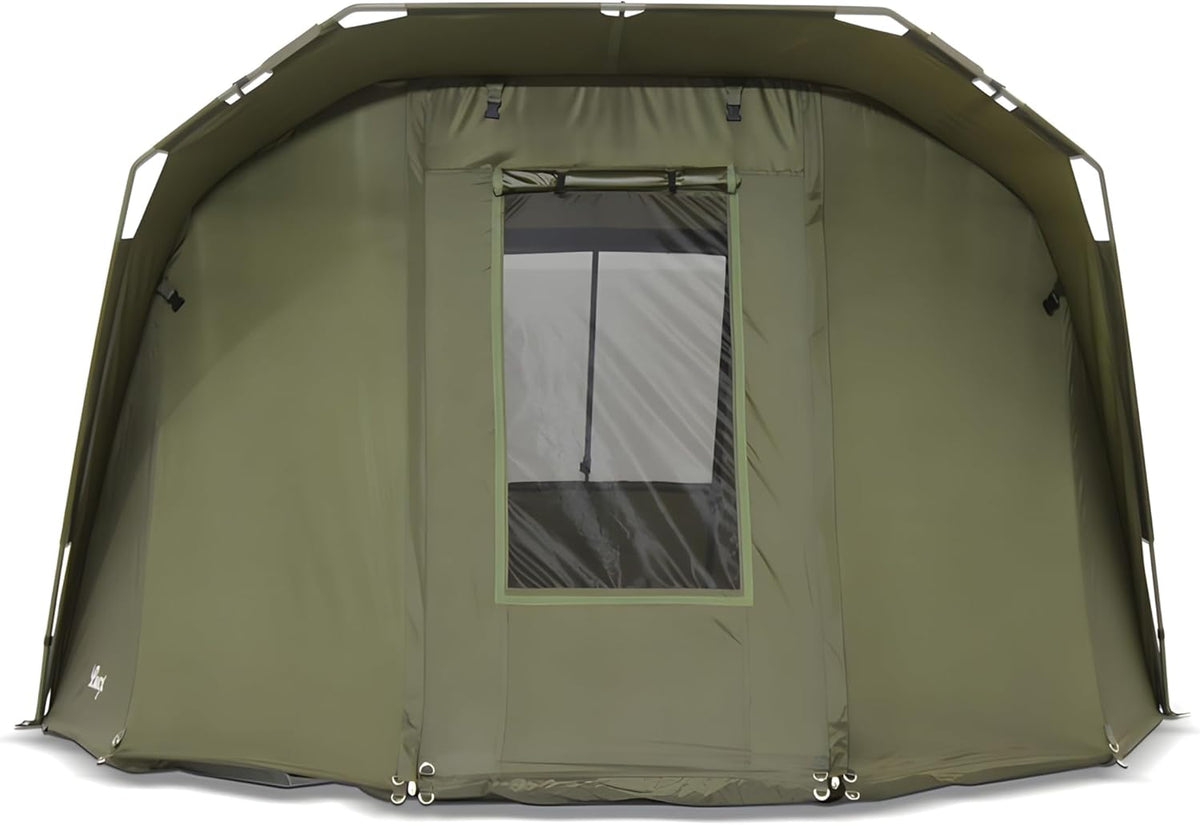 Lucx® Coon Karpertent voor 2 personen, vistent bivvy tent voor 1 tot 2 personen, Carp Dome, 10.000 mm