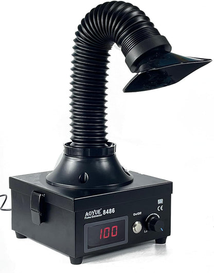 Soldeerrookafzuiger – Soldeerrookverwijdering – Rookafzuiger – Dampafzuiger – Rookabsorberende Ventilator – Voor Werkbankgebruik – HEPA Filter En Actieve Koolstof – Instelbare Afzuiging 0-100%