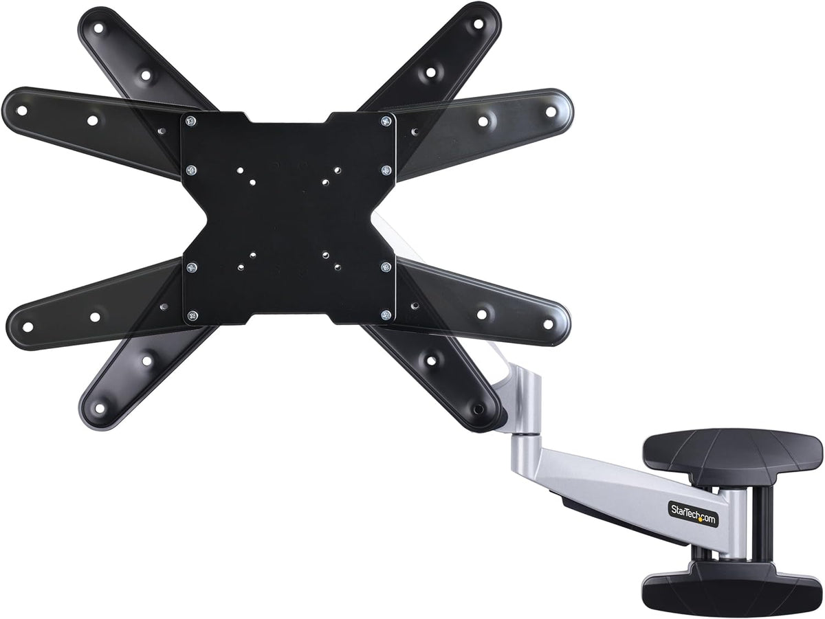 StarTech.com Wandmonteerbare VESA TV arm, Verstelbare Full Motion TV Muurbeugel voor 23"-55" Schermen, 30kg Draagvermogen, Uitschuifbare/Kantelbare/Zwenkbare VESA Wandbeugel (FHA-TV-WALL-MOUNT)