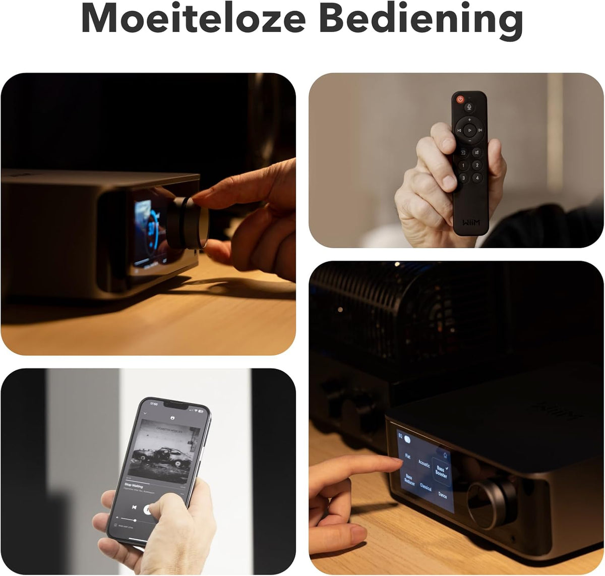 WiiM Ultra Music Streamer & Digitale Voorversterker | 3,5" Touchscreen, Compatibel met GoogleCast & Alexa, Stream Spotify, Amazon Music, Tidal | HDMI ARC, Phono-ingang & Koptelefoonuitgang (Silver)