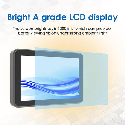 10,1 inch 1000 nits zonlicht afleesbare multi-touch PCAP open frame touchscreen monitor, industrieel LCD-scherm met 1280x800 zwart