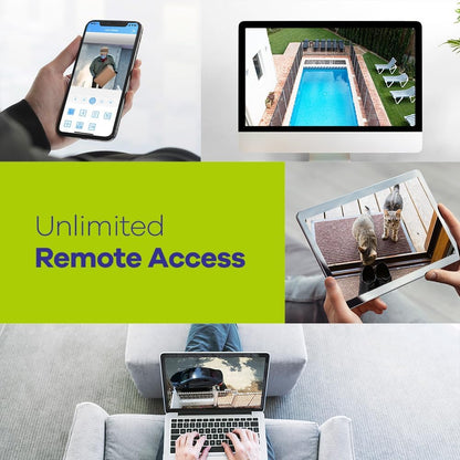 SANNCE PoE 2 MP FHD bewakingscamera 2 * 1080P HD camera weerbestendig met intelligente IR-LED push-app afstandsbediening