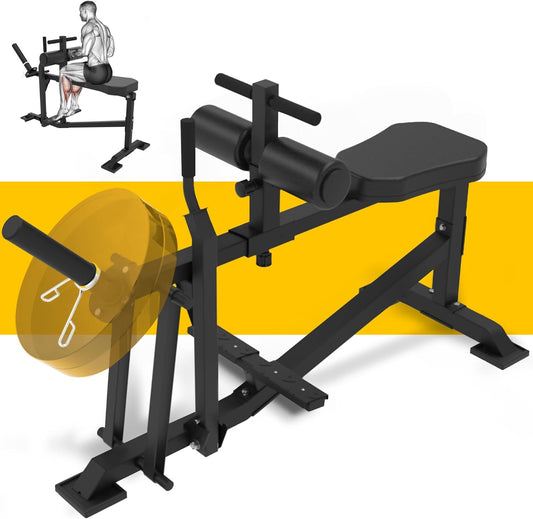 GUUG Calf Machine Road Traine Calf Stretcher Seated Leg Trainer for Home Strength Leg Trainer Leg Training Device Training Seated Calf Raise Machine - QUORE