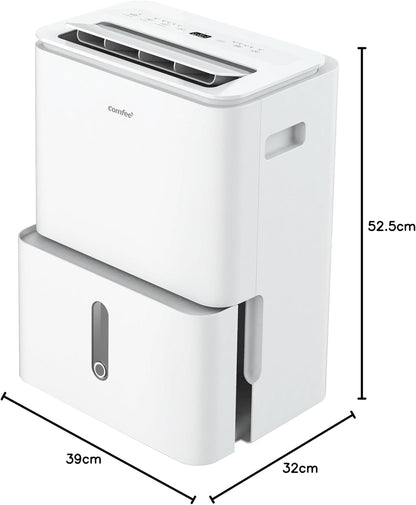 Luchtontvochtiger – Ontvochtiger – Vochtvreter – Luchtontvochtigingsapparaat – Vochtverwijderaar – Voor 37-52 M² – 20 Liter/Dag, 4 Modi, App-Bediening